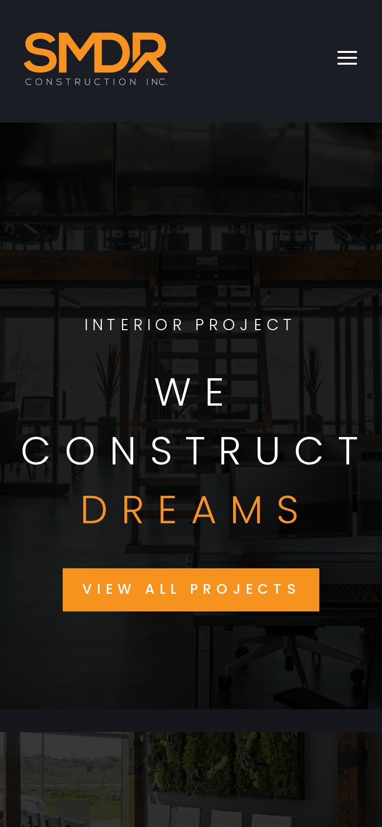 SMDR Construction responsive mobile design by Algorank